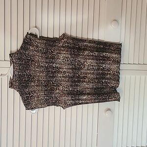 High Neck Jaguar Tank Top Blouse